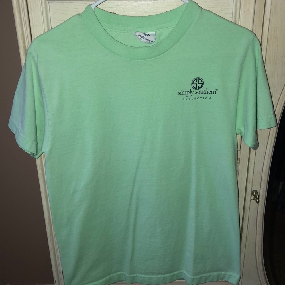 Light green Simply Southern t-shirt
